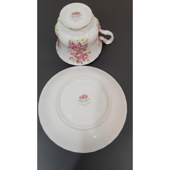 Royal Albert Springtime Series Roses Teacup&Saucer Pink Bone China England Shabb - Picture 5 of 9